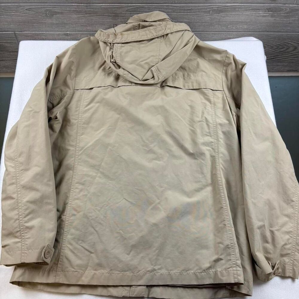 Lands' End Tan Lightweight Hooded Jacket | Women’s Large (14–16) - Picture 7 of 7